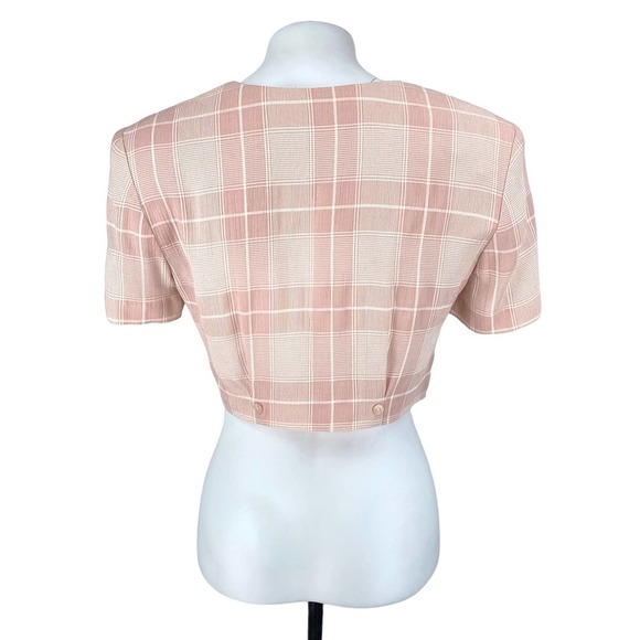 Joseph Ribkoff Vintage Cropped Button Up Top Sz 6 Petite - Picture 3 of 5